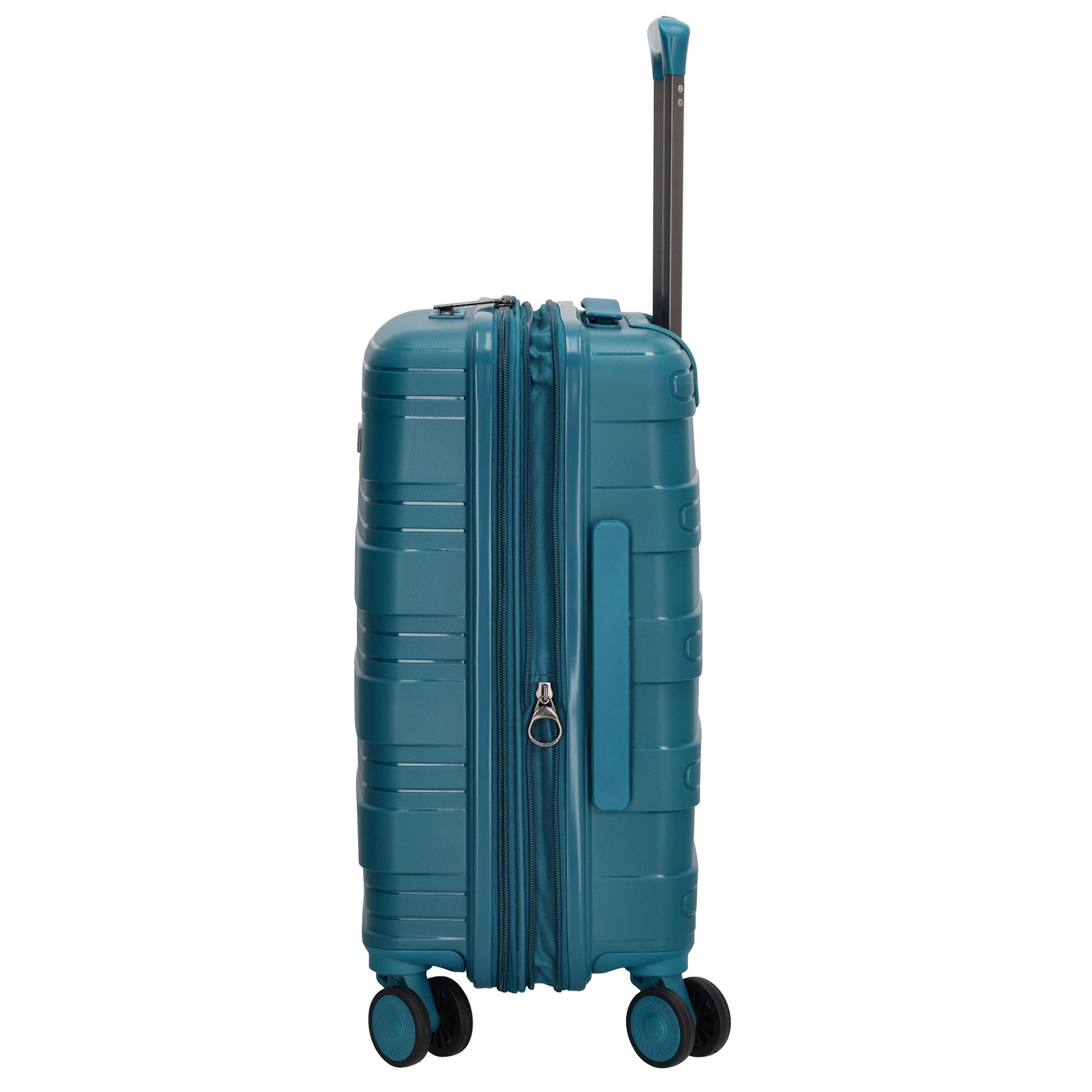 Reisetrolley|Handgepäck in Petrol mit 4-Rad aus PP - leder-accessoires.com