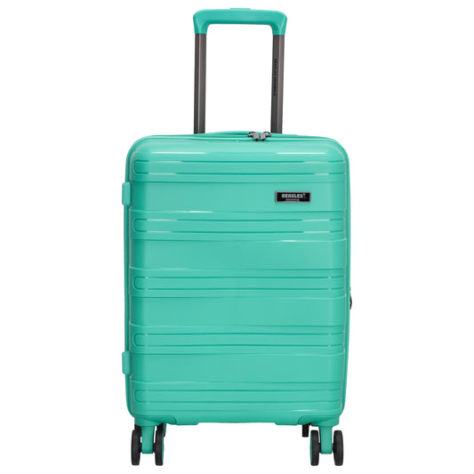 Reisetrolley|Handgepäck in Türkis mit 4-Rad aus PP - leder-accessoires.com