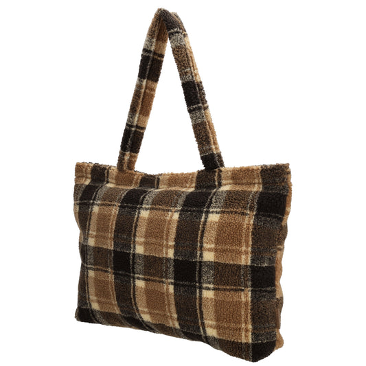 Teddytasche 60x36cm in Schwarz|Braun Karo