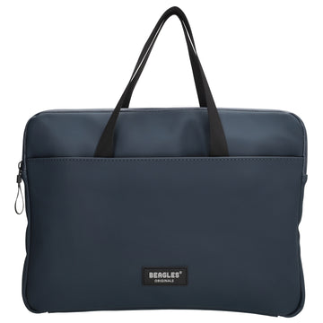 Businesstasche 34,5 x 24cm in Blau|Marine aus Polyester mit Reißverschluss - leder-accessoires.com