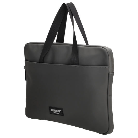 Businesstasche 34,5 x 24cm in Grau|Anthrazite aus Polyester mit Reißverschluss