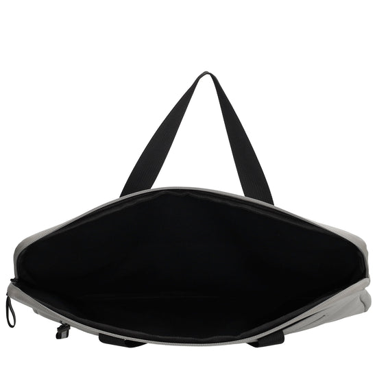 Businesstasche 34,5 x 24cm in Hellgrau aus Polyester mit Reißverschluss - leder-accessoires.com