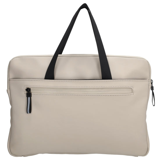 Businesstasche 34,5 x 24cm in Beige aus Polyester mit Reißverschluss - leder-accessoires.com