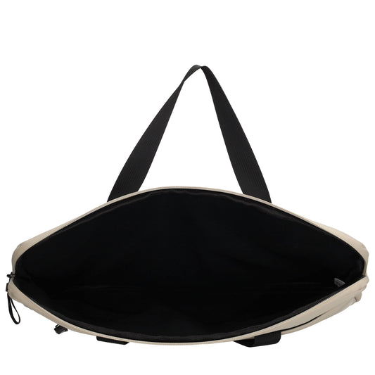 Businesstasche 34,5 x 24cm in Beige aus Polyester mit Reißverschluss
