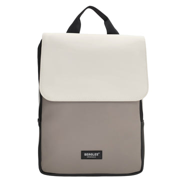 Rucksack 38x28x12 in Hellgrau Multi mit Überschlag