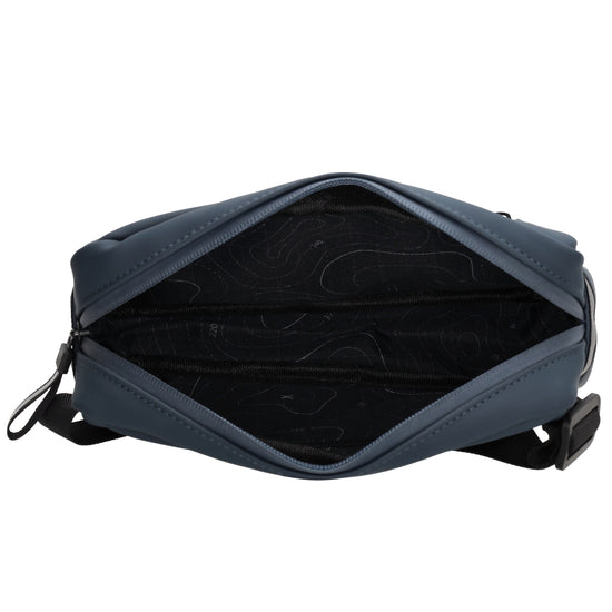 Bodybag|Gürteltasche 21 x 12,5cm in Blau aus wasserabweisendem Material - leder-accessoires.com