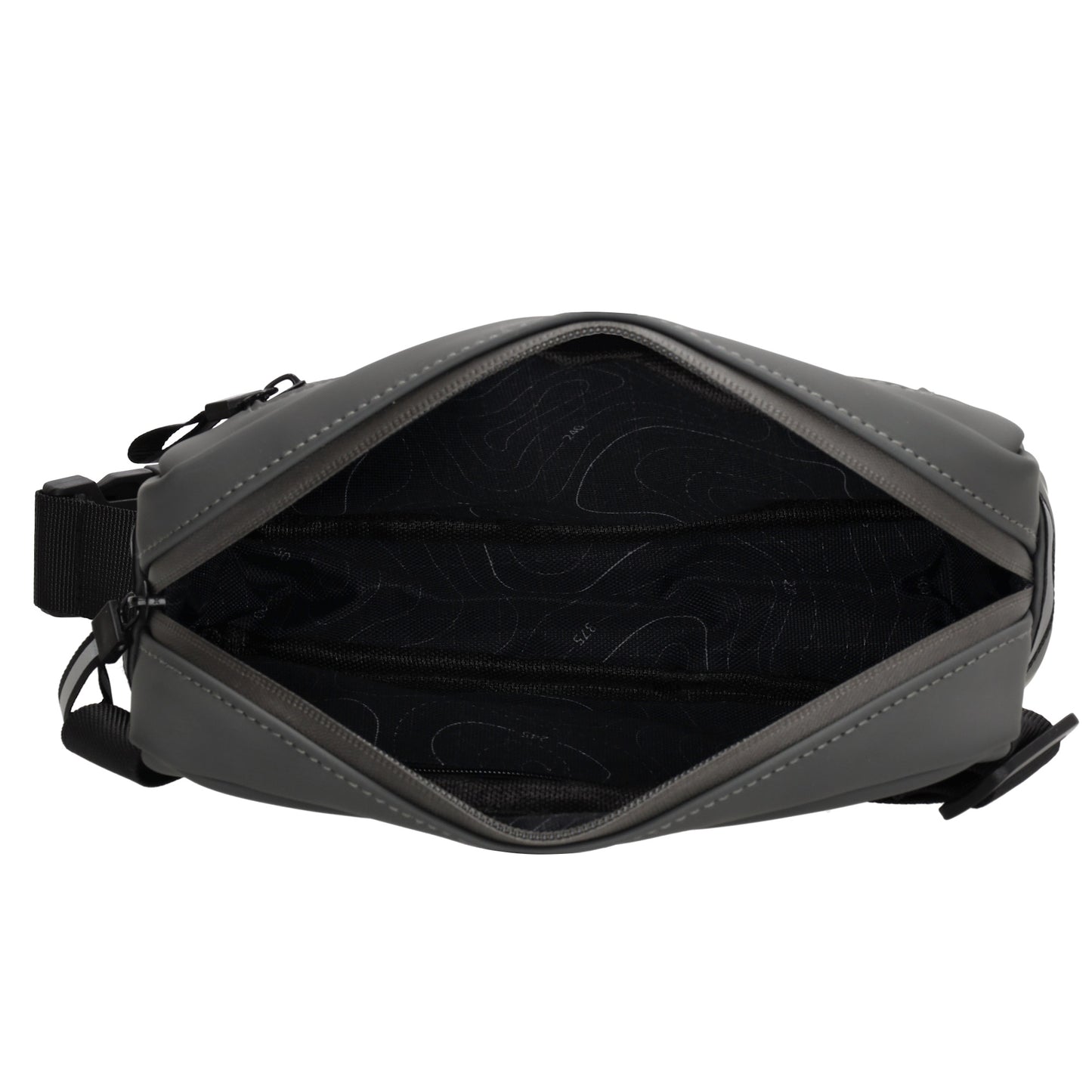 Bodybag|Gürteltasche 21 x 12,5cm in Grau aus wasserabweisendem Material