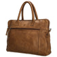 Businesstasche| Messenger Bag 38,5 x 28cm in Cognac mit Vortasche