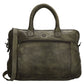 Businesstasche| Messenger Bag 38,5 x 28cm in Olivgrün mit Vortasche