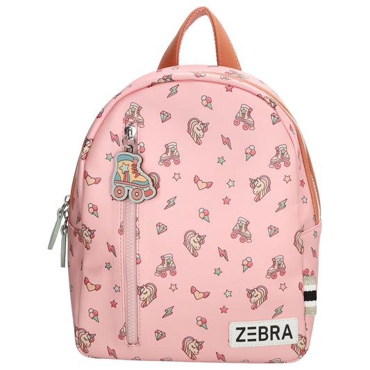 Kinderrucksack 23x28cm mit Einhornpferd-Muster in Rosa