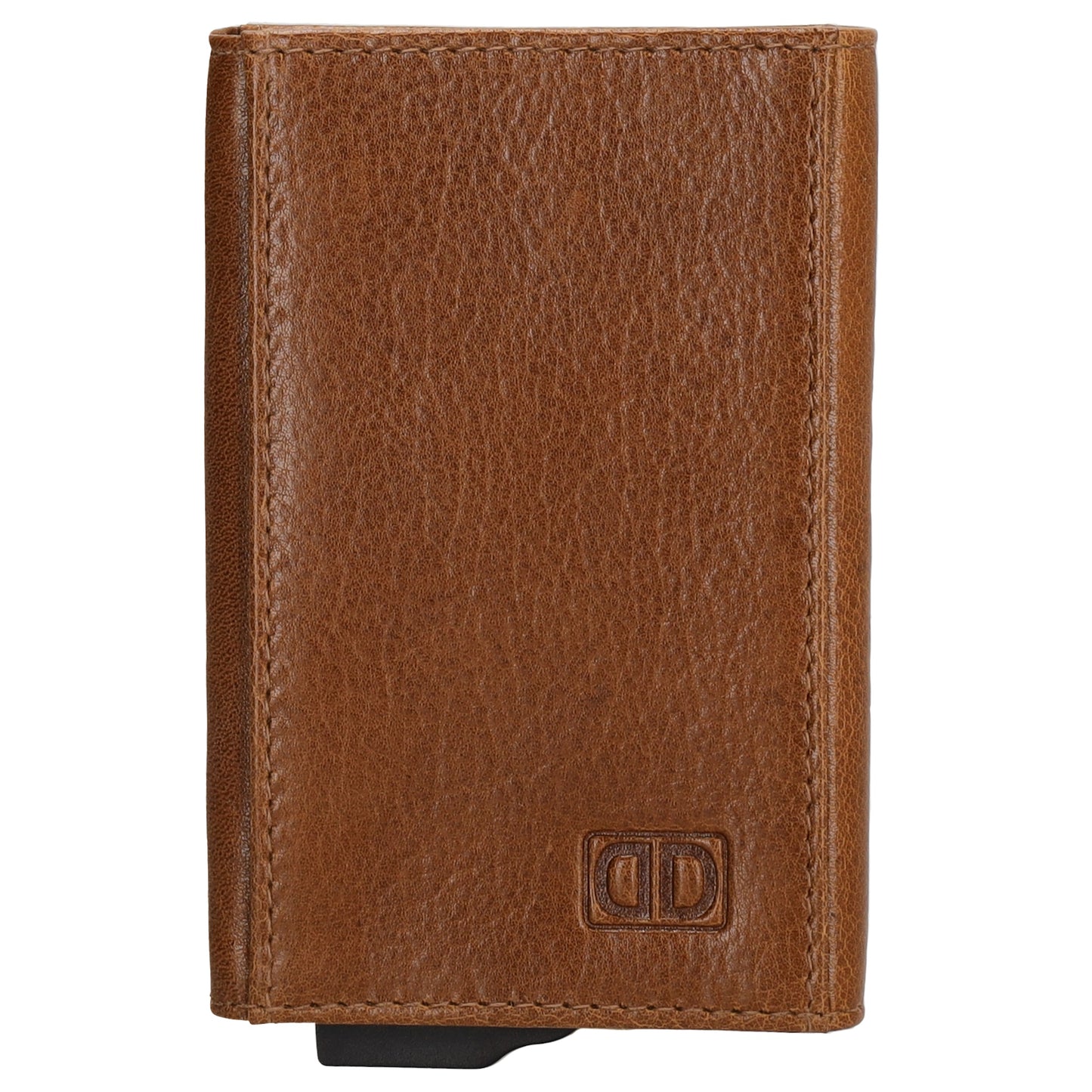 Kartenetui| Safty Wallet 10x7cm in Cognac mit RFID-Schutz