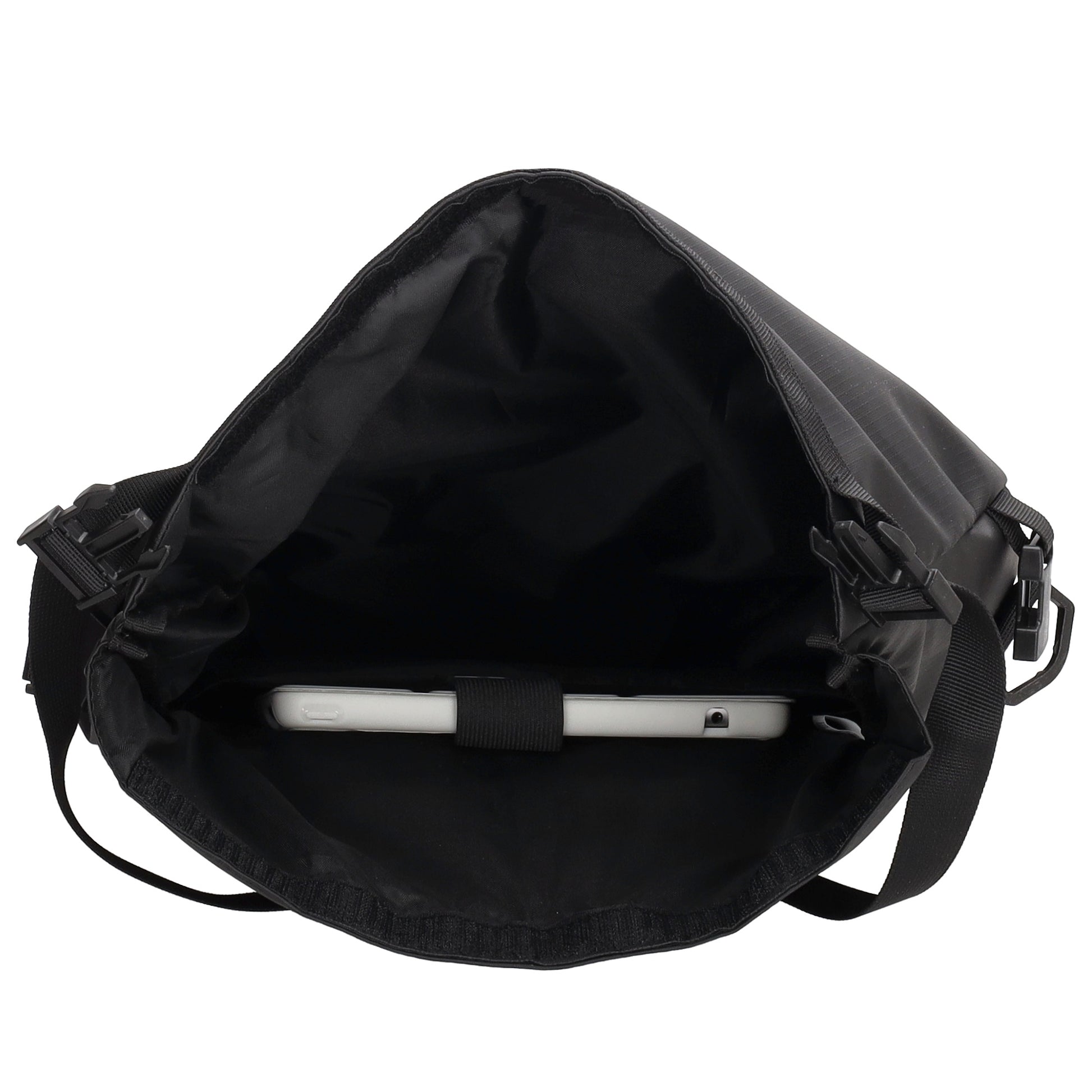 beagles fahrradrucksack Fahrradtasche|Schultertasche mit Überschlag 48x26cm in Schwarz