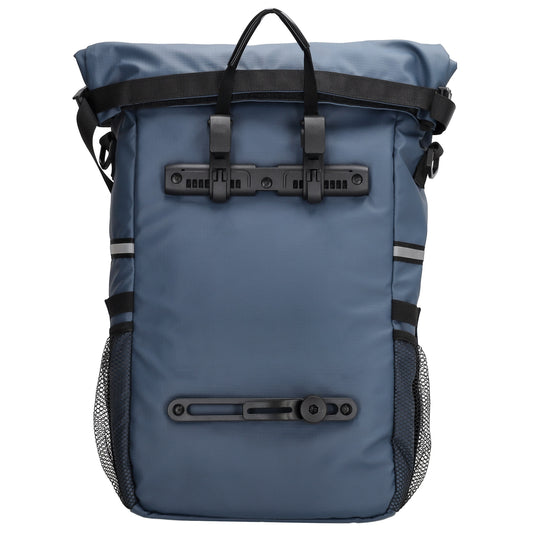 Fahrradtasche|Schultertasche mit Überschlag 48x26cm in Blau|Marine