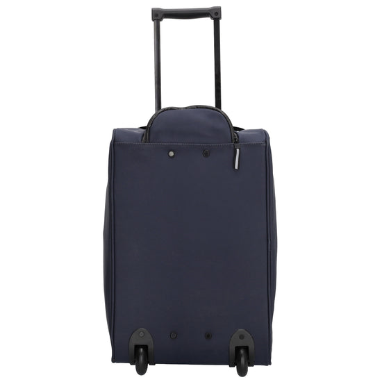 Trolleyreisetasche 49 x 32cm in Blau mit Vortasche - leder-accessoires.com
