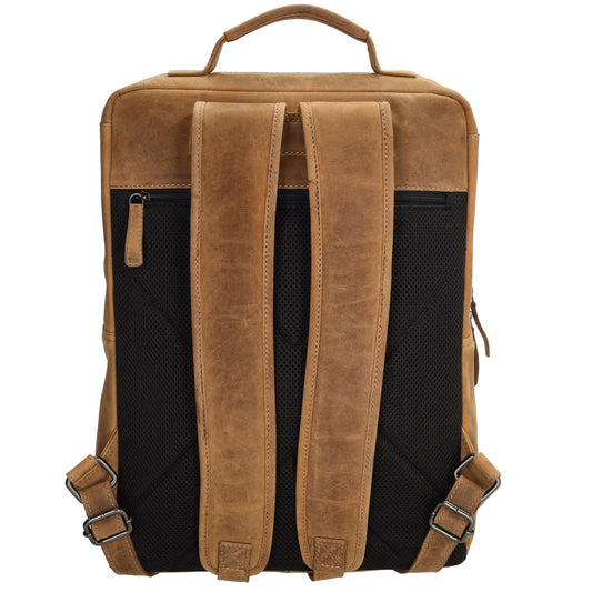 Businessrucksack 30x 41cm in Cognac aus Leder