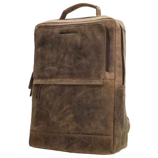 Businessrucksack 30x 41cm in Braun aus Leder - leder-accessoires.com