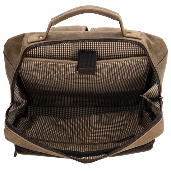 Businessrucksack 30x 41cm in Braun aus Leder - leder-accessoires.com