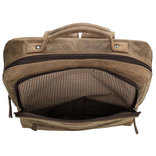 Businessrucksack 30x 41cm in Braun aus Leder