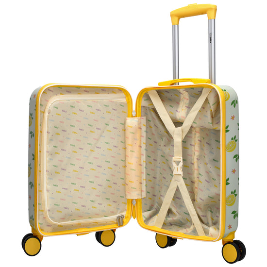 Reisetrolley "Zitrone" 4-Rad 47cm in Gelb - leder-accessoires.com