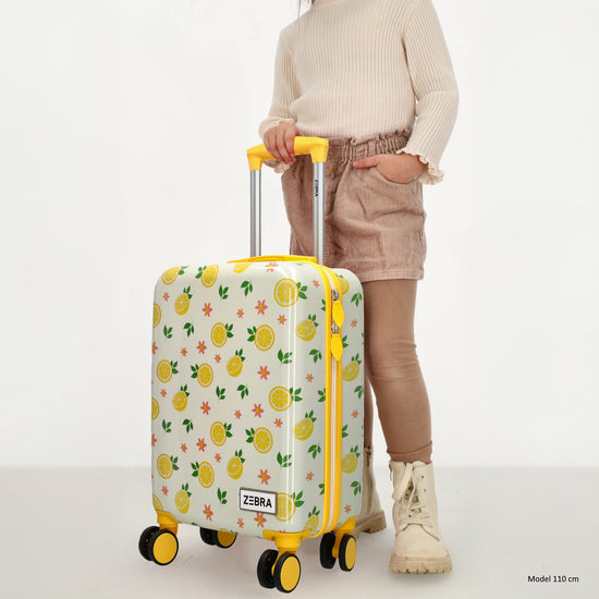 Reisetrolley "Zitrone" 4-Rad 47cm in Gelb - leder-accessoires.com