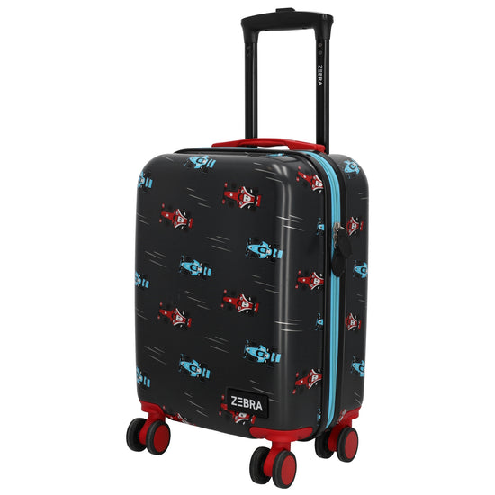 Reisetrolley "Rennauto" 4-Rad 47cm in Schwarz - leder-accessoires.com