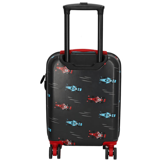 Reisetrolley "Rennauto" 4-Rad 47cm in Schwarz - leder-accessoires.com