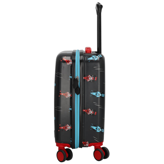 Reisetrolley "Rennauto" 4-Rad 47cm in Schwarz - leder-accessoires.com