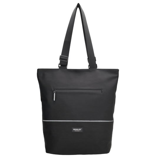 Fahrradtasche|Shopper beschichtet 42x32cm in Schwarz