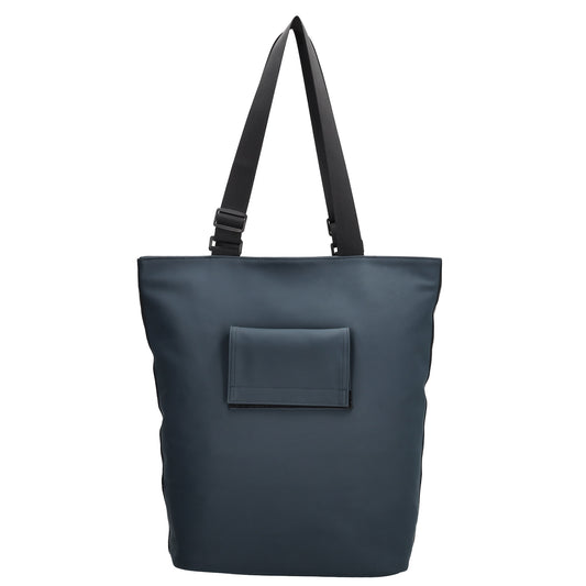 Fahrradtasche|Shopper beschichtet 42x32cm in Blau|Marine
