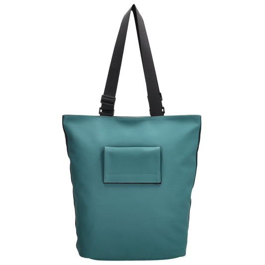 Fahrradtasche|Shopper beschichtet 42x32cm in Petrol