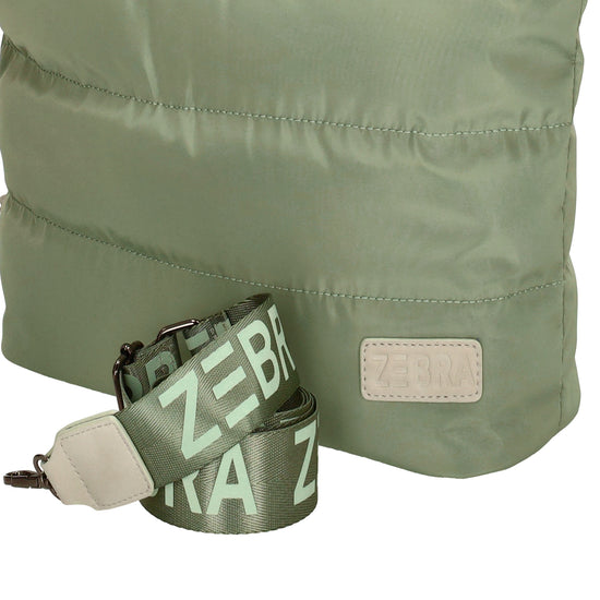 Shopper gesteppt 42x30cm in Mint aus Kunstleder - leder-accessoires.com