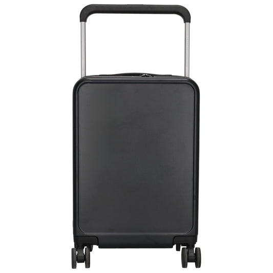 Reisetrolley|Handgepäck in Schwarz mit 4-Rad und USB Anschluss - leder-accessoires.com