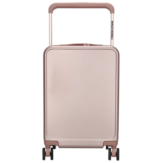 Reisetrolley|Handgepäck in Champagner mit 4-Rad und USB Anschluss - leder-accessoires.com