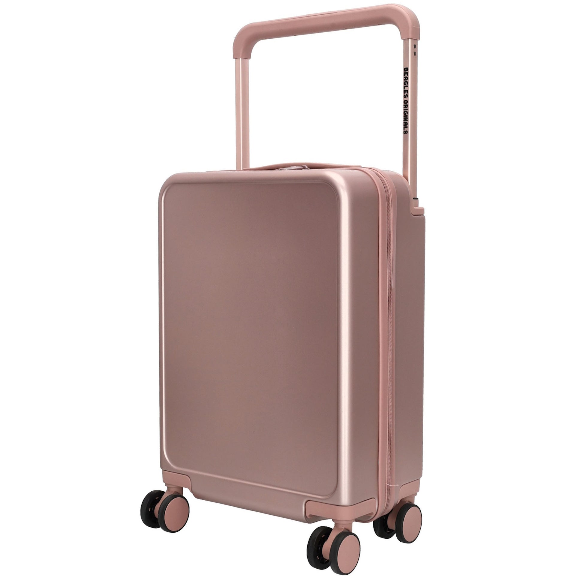 Reisetrolley|Handgepäck in Champagner mit 4-Rad und USB Anschluss - leder-accessoires.com