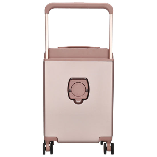 Reisetrolley|Handgepäck in Champagner mit 4-Rad und USB Anschluss - leder-accessoires.com