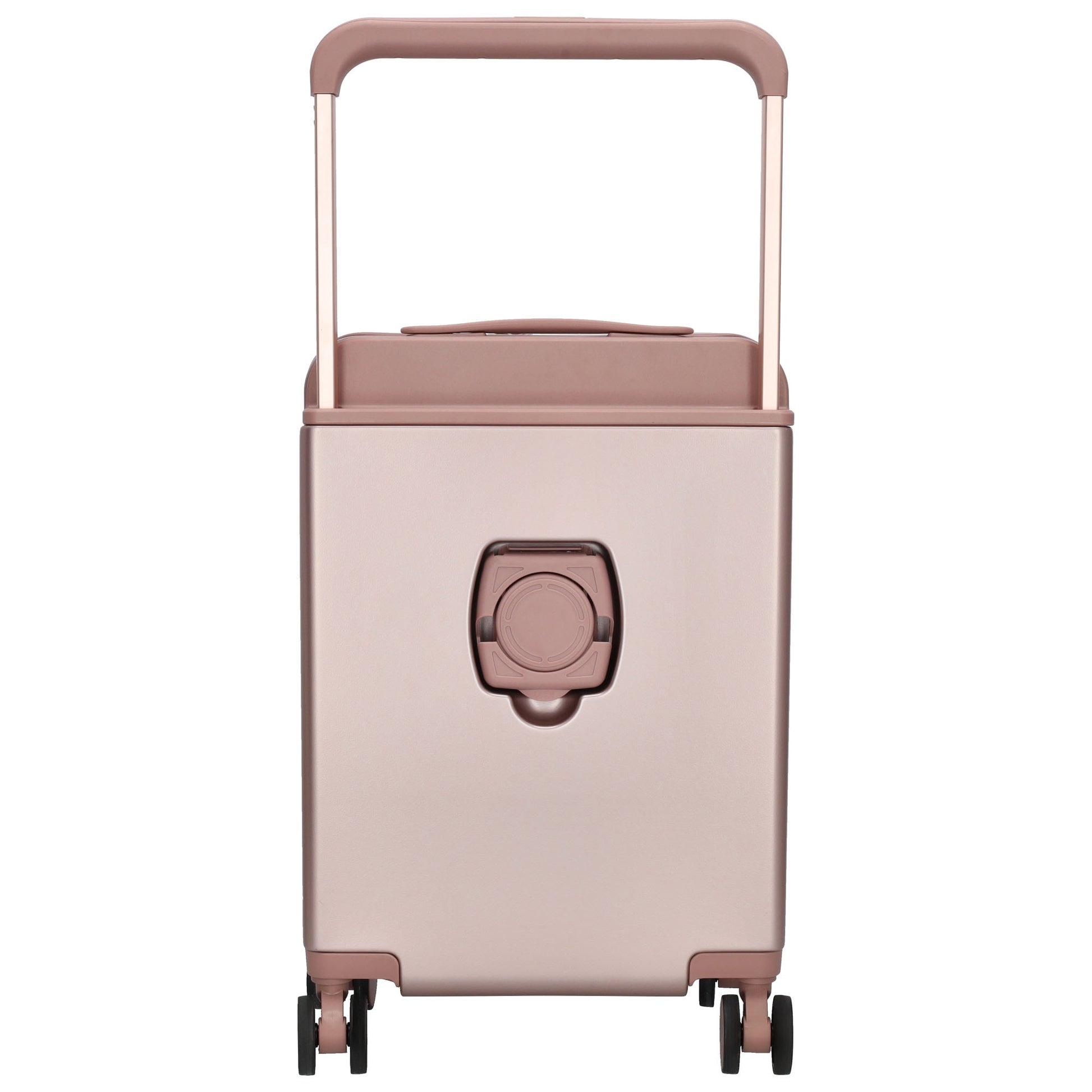 Reisetrolley|Handgepäck in Champagner mit 4-Rad und USB Anschluss - leder-accessoires.com