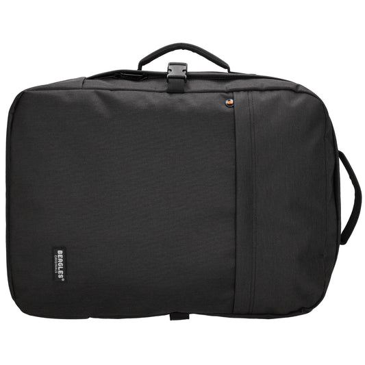 Rucksack-|Reisetaschenfunktion 36 x 50cm in Schwarz mit Reißverschluss