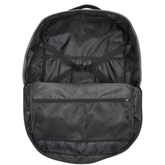 Rucksack-|Reisetaschenfunktion 36 x 50cm in Grau mit Reißverschluss - leder-accessoires.com