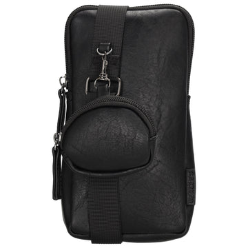 Handytasche 20x10,5cm in Schwarz mit Minitasche