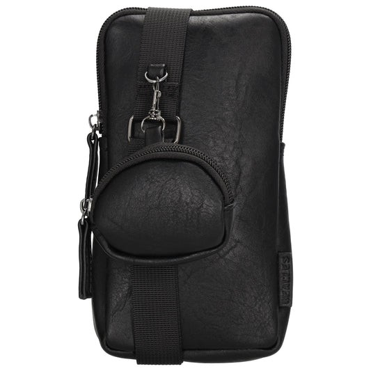 Handytasche 20x10,5cm in Schwarz mit Minitasche