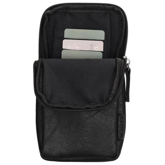 Handytasche 20x10,5cm in Schwarz mit Minitasche