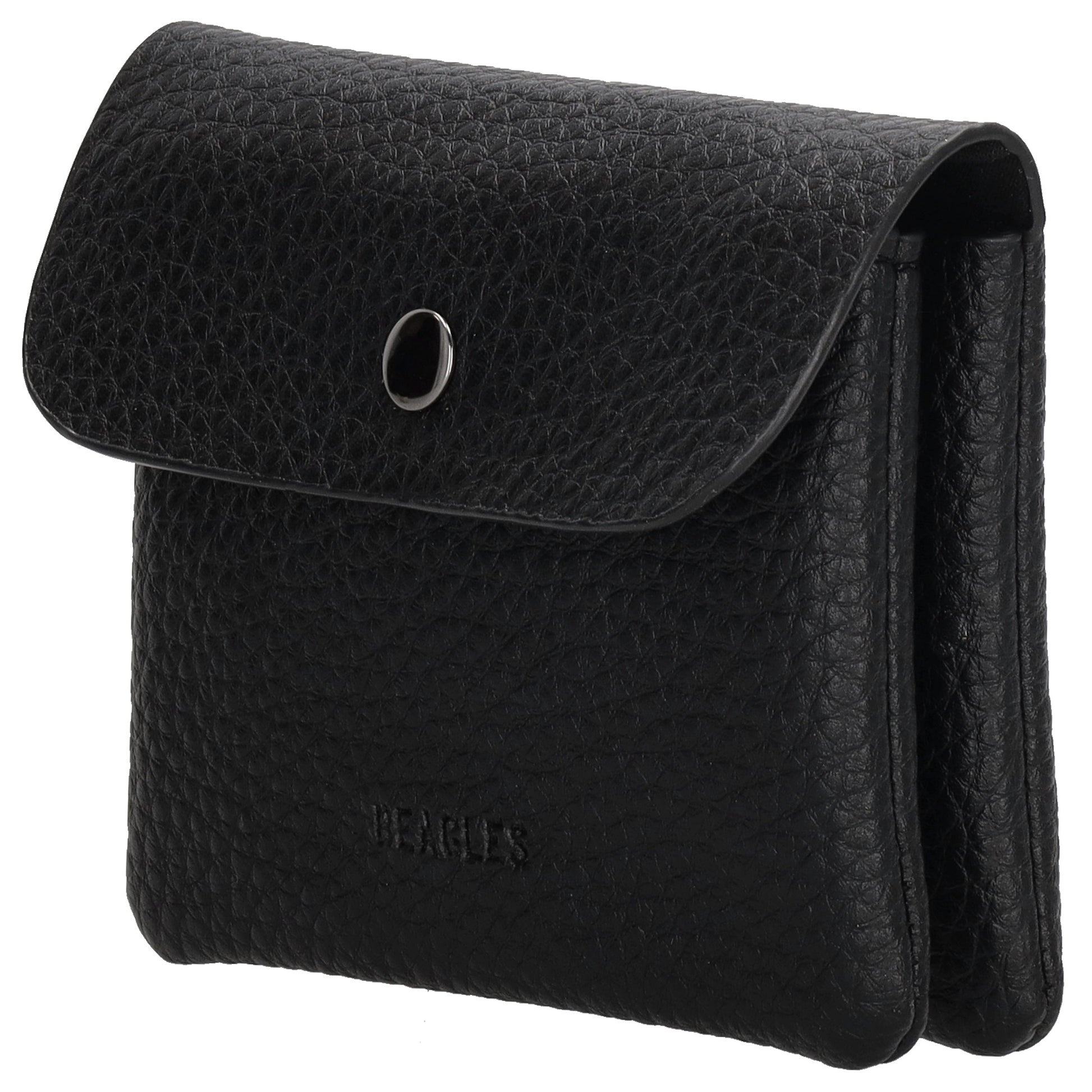 Geldbörse 10x9cm mit Überschlag in weichem Leder - leder-accessoires.com