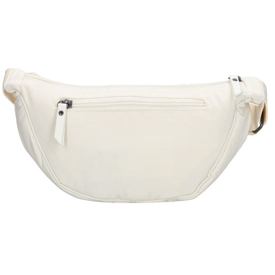 Weiße Bodybag 39x18 cm – Gepolsterte Crossbody - leder-accessoires.com