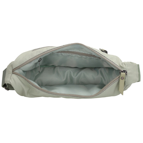 Mint Bodybag 39x18 cm – Gepolsterte Trendtasche - leder-accessoires.com