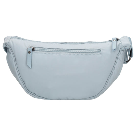Hellblaue Bodybag 39x18 cm – Wattierte Tasche - leder-accessoires.com