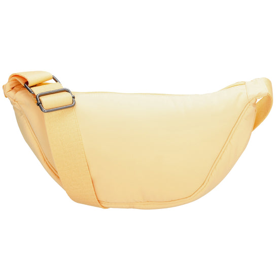 Gelbe Bodybag 39x18 cm – Gepolsterte Crossbody Tasche - leder-accessoires.com