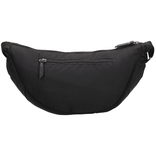 Bodybag 39x18cm in Schwarz mit Reißverschluss