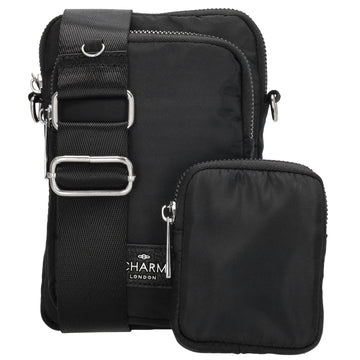 Handytasche 18,5x12,5cm in Schwarz mit zusätzlicher Münzbörse