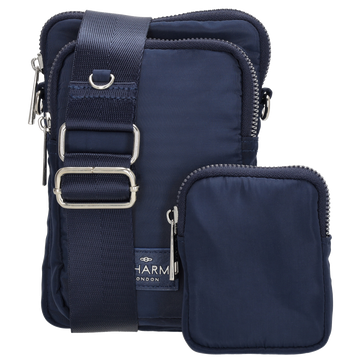 Handytasche 18,5x12,5cm in Blau mit zusätzlicher Münzbörse
