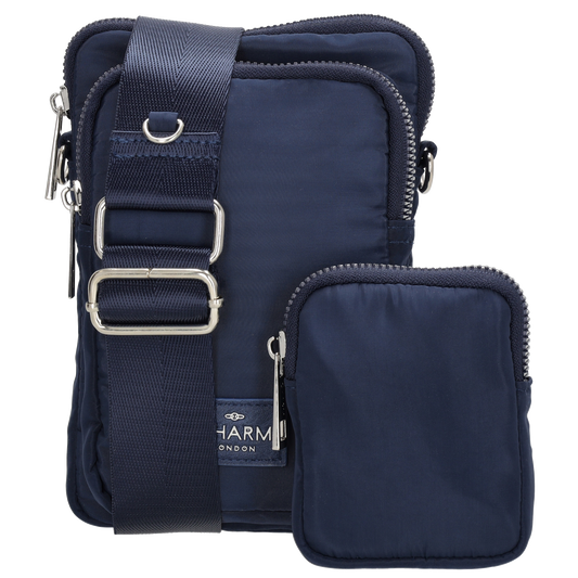 Handytasche 18,5x12,5cm in Blau mit zusätzlicher Münzbörse